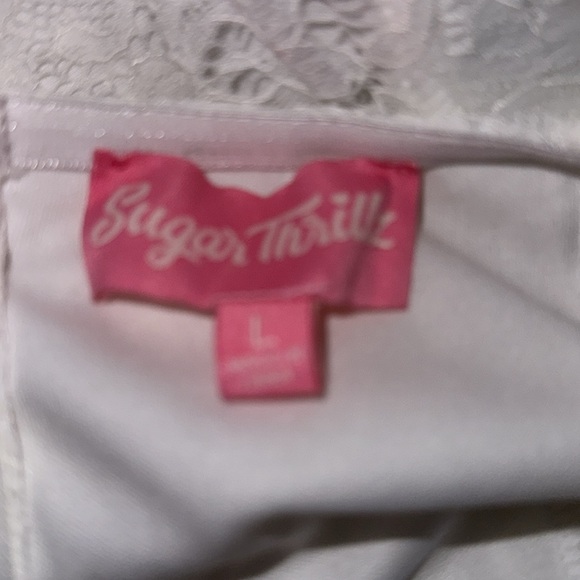 NWOT Dolls Kill Made You Blush Lace Mini Dress Sugar Thrillz - Picture 2 of 2